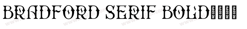 Bradford Serif Bold字体转换
